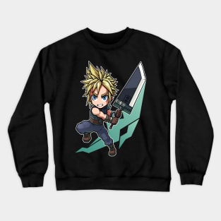 Cloud Strife FF7 Remake Chibi Crewneck Sweatshirt